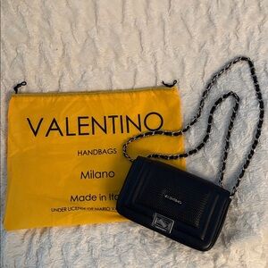 Valentino by Mario Valentino Black Crossbody with Dust Bag